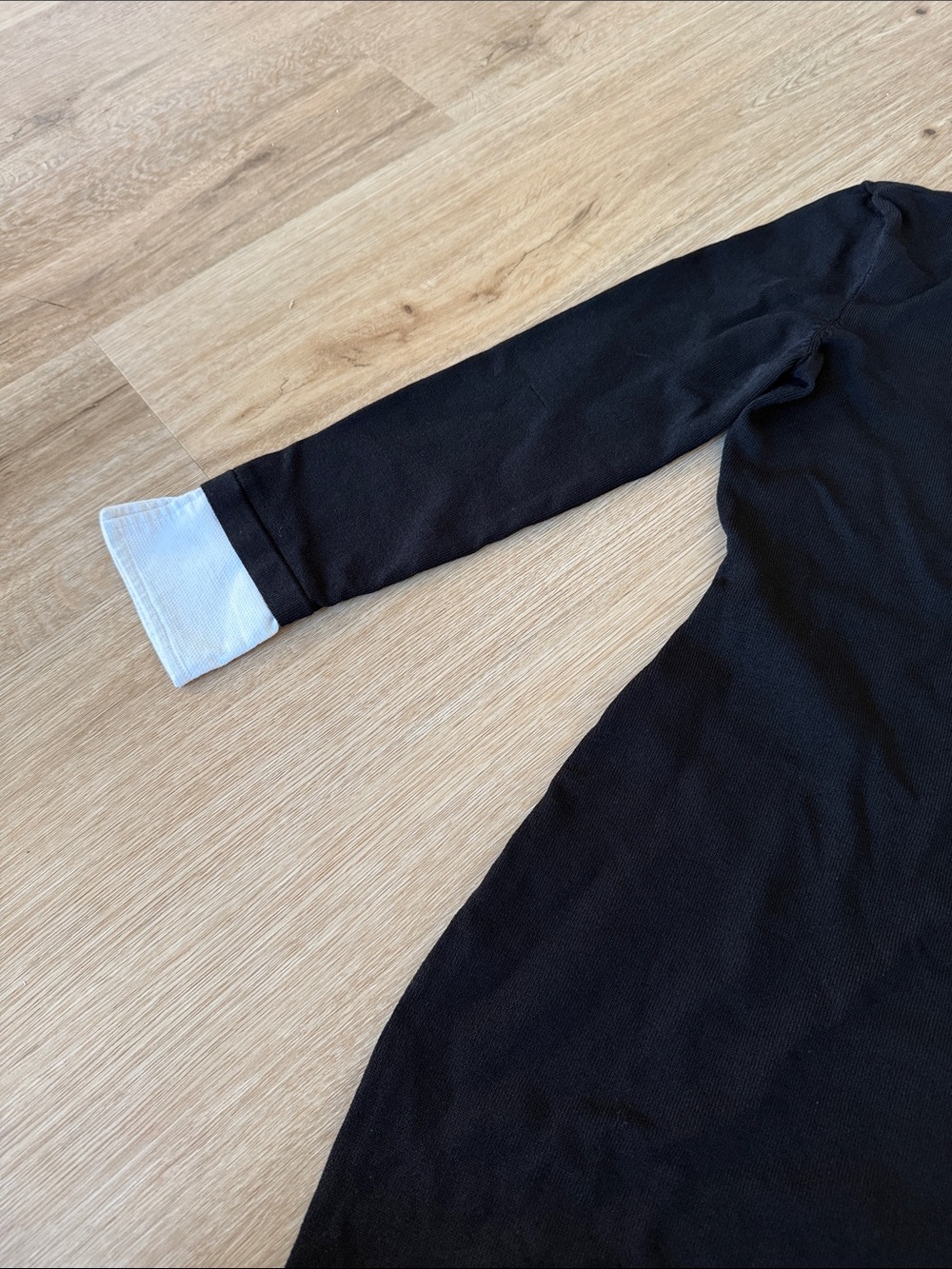 Ralph Lauren Classic Black Dress with White Collar - Picture 2 of 4